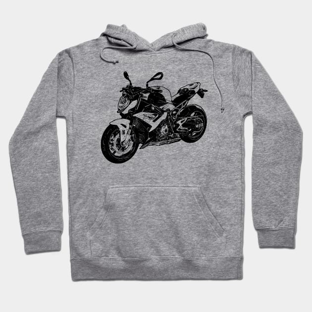 S1000R Bike Sketch Art Hoodie by KAM Std